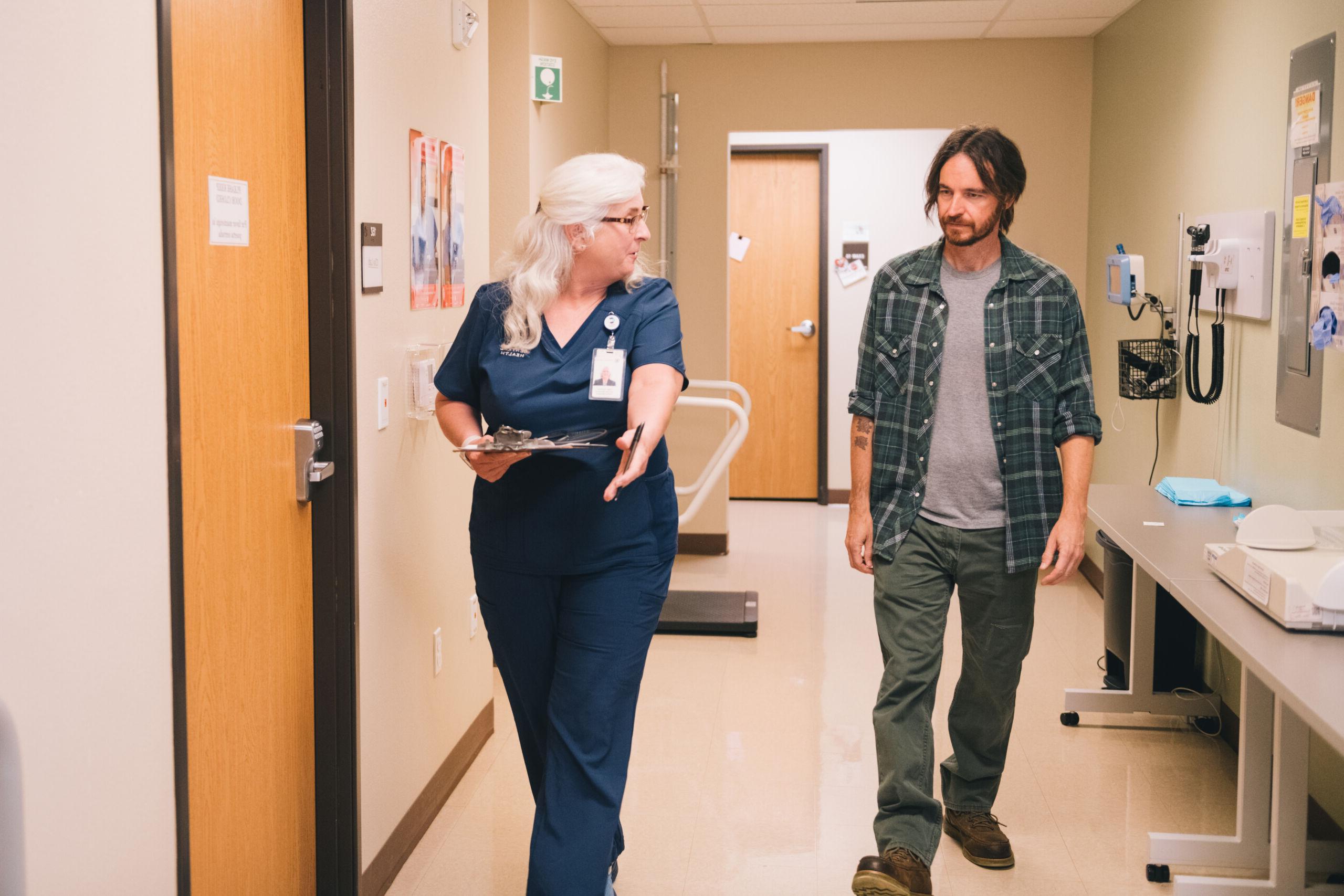 nurse navigating patient